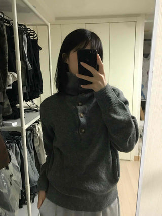 Kitsch Pocket WoolMod Turtleneck Knit