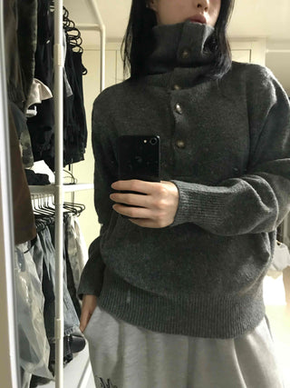 Kitsch Pocket WoolMod Turtleneck Knit