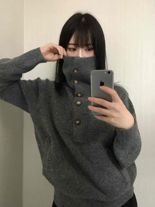 Kitsch Pocket WoolMod Turtleneck Knit
