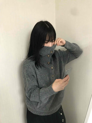 Kitsch Pocket WoolMod Turtleneck Knit