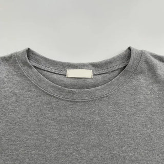 Natural Frill Layered Long Sleeve T-shirt