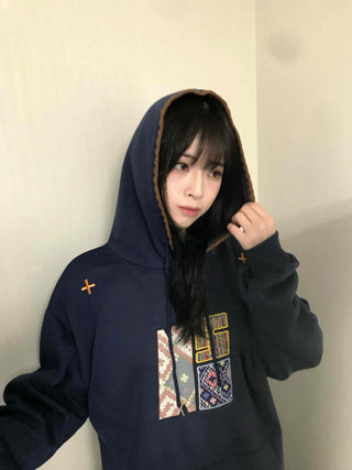 Vintage Suzuko Hippie Patch Hoodie
