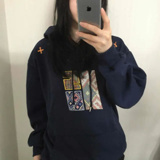 Vintage Suzuko Hippie Patch Hoodie