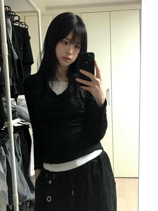 Natural Drape Shirring T-shirt