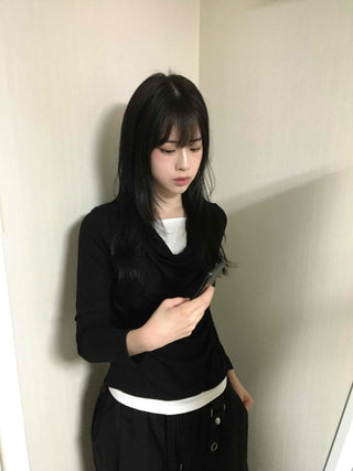Natural Drape Shirring T-shirt