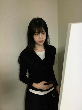 Natural Drape Shirring T-shirt