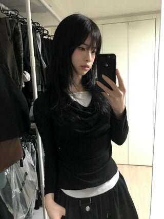 Natural Drape Shirring T-shirt