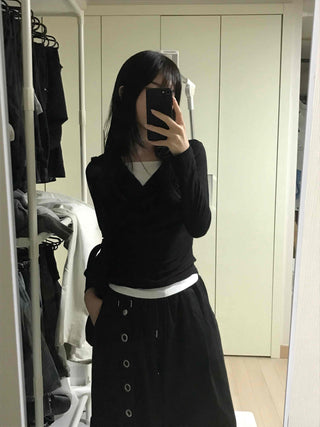 Natural Drape Shirring T-shirt