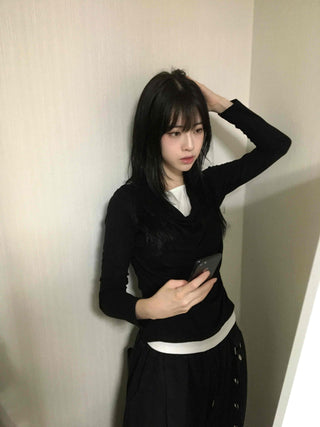 Natural Drape Shirring T-shirt