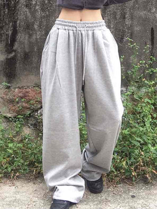 Comfort Hem Stopper Elastic Wide Long Pants