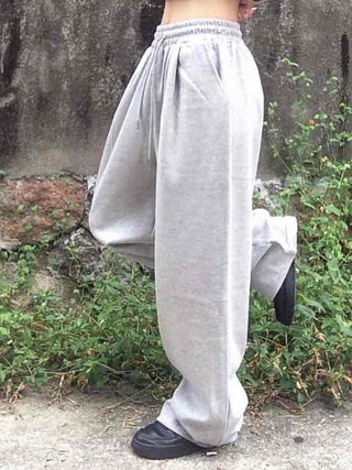 Comfort Hem Stopper Elastic Wide Long Pants