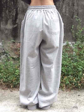 Comfort Hem Stopper Elastic Wide Long Pants