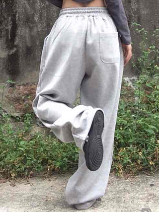 Comfort Hem Stopper Elastic Wide Long Pants