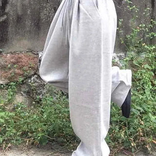 Comfort Hem Stopper Elastic Wide Long Pants