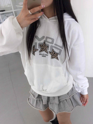 Vintage Loose Fit Autumn Leopard Hoodie