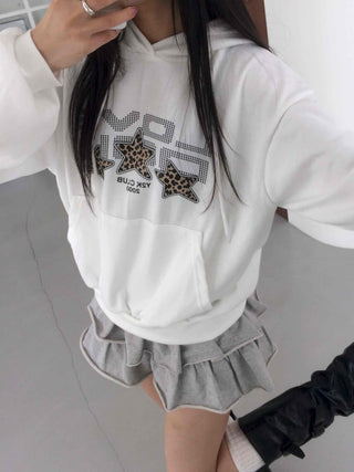 Vintage Loose Fit Autumn Leopard Hoodie