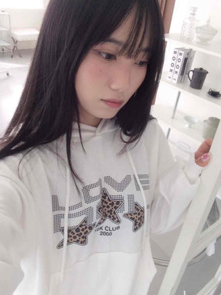 Vintage Loose Fit Autumn Leopard Hoodie