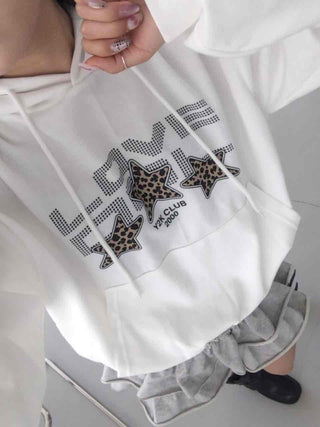 Vintage Loose Fit Autumn Leopard Hoodie