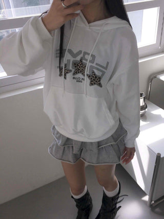 Vintage Loose Fit Autumn Leopard Hoodie