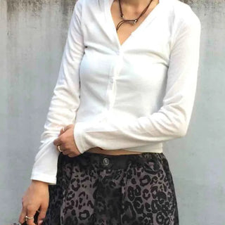 Casual Double Linen Halterneck Cardigan Set
