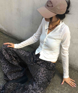 Casual Double Linen Halterneck Cardigan Set