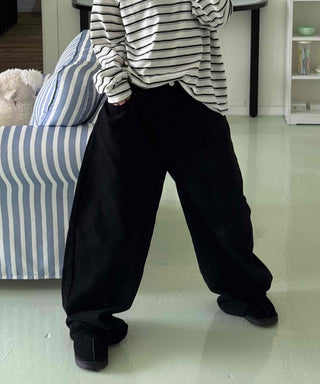 Daily Cotton Wide Long Pants