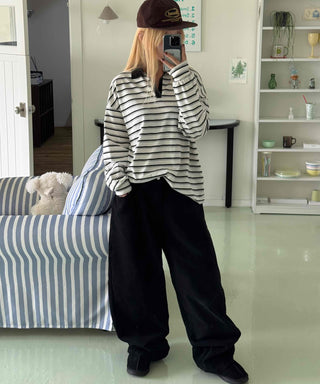 Daily Cotton Wide Long Pants