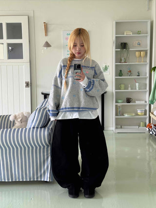 Daily Cotton Wide Long Pants