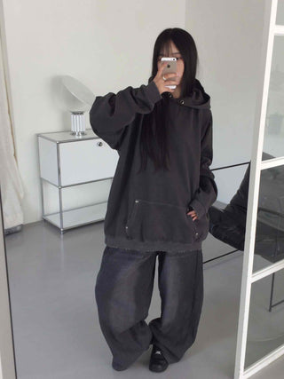Dirty Basic Unisex Plain Hoodie