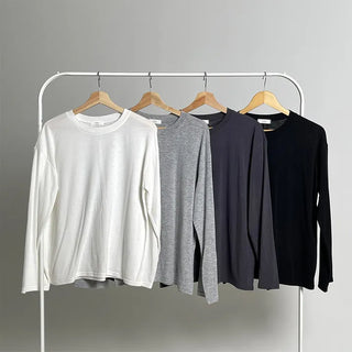 Ropi Box Daily T-shirt Inner Tee Fleece-lined T-shirt Daily Basic Item