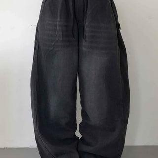 Basic Side Pintuck Denim Long Pants