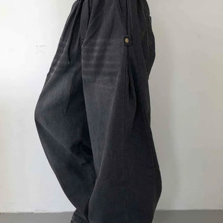 Basic Side Pintuck Denim Long Pants