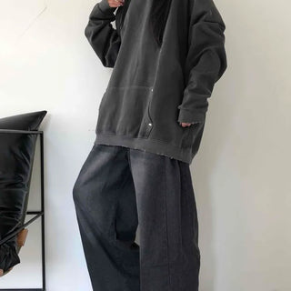 Basic Side Pintuck Denim Long Pants