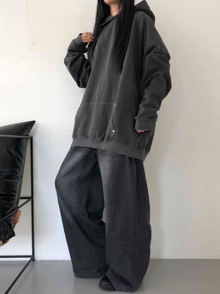 Basic Side Pintuck Denim Long Pants