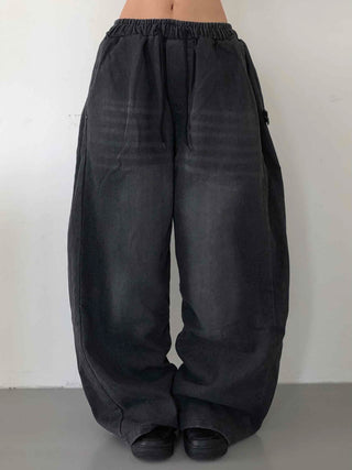 Basic Side Pintuck Denim Long Pants