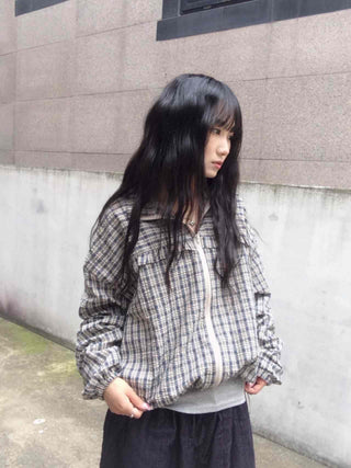 Newtro Vintage Check Frill Windbreaker