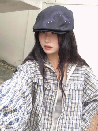 Newtro Vintage Check Frill Windbreaker