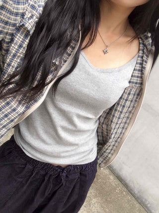 Newtro Vintage Check Frill Windbreaker