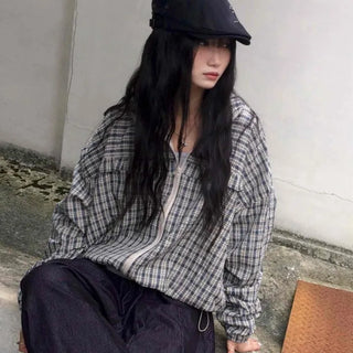 Newtro Vintage Check Frill Windbreaker