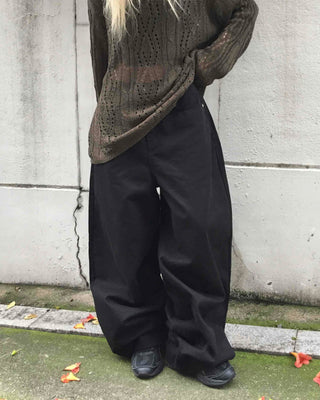 Comfort Plain Wide Long Pants