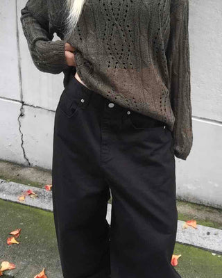 Comfort Plain Wide Long Pants