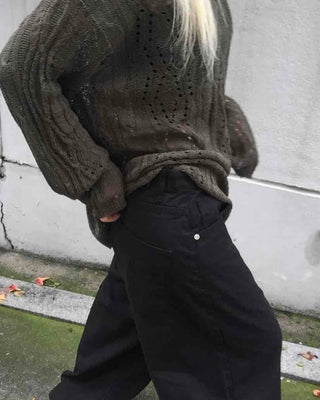 Comfort Plain Wide Long Pants