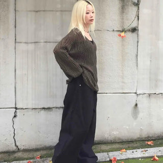 Comfort Plain Wide Long Pants