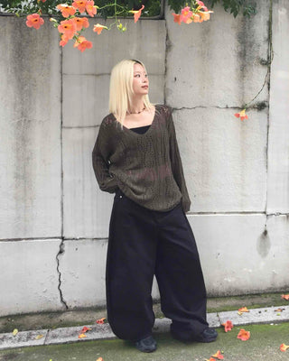 Comfort Plain Wide Long Pants