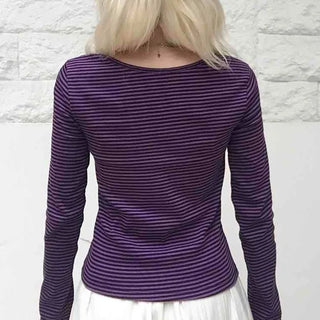 Retro Striped Long Sleeve T-shirt
