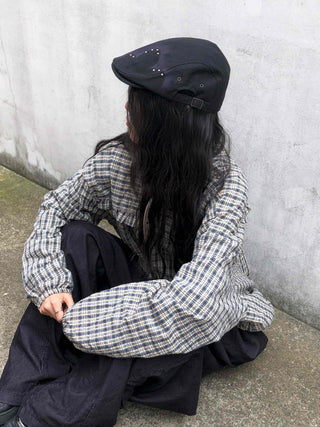 Striped corduroy big mega wide fit long pants