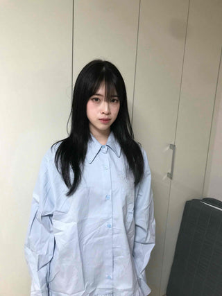 Simple Trendy Oversized Flare Shirt
