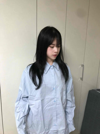 Simple Trendy Oversized Flare Shirt