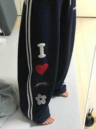 Kitsch Embossed Track Long Pants