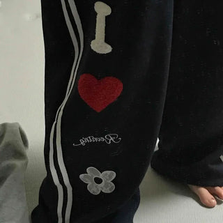 Kitsch Embossed Track Long Pants